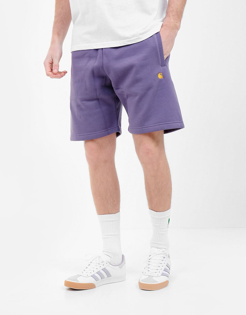 Carhartt WIP Chase Sweat Short - Provence/Gold
