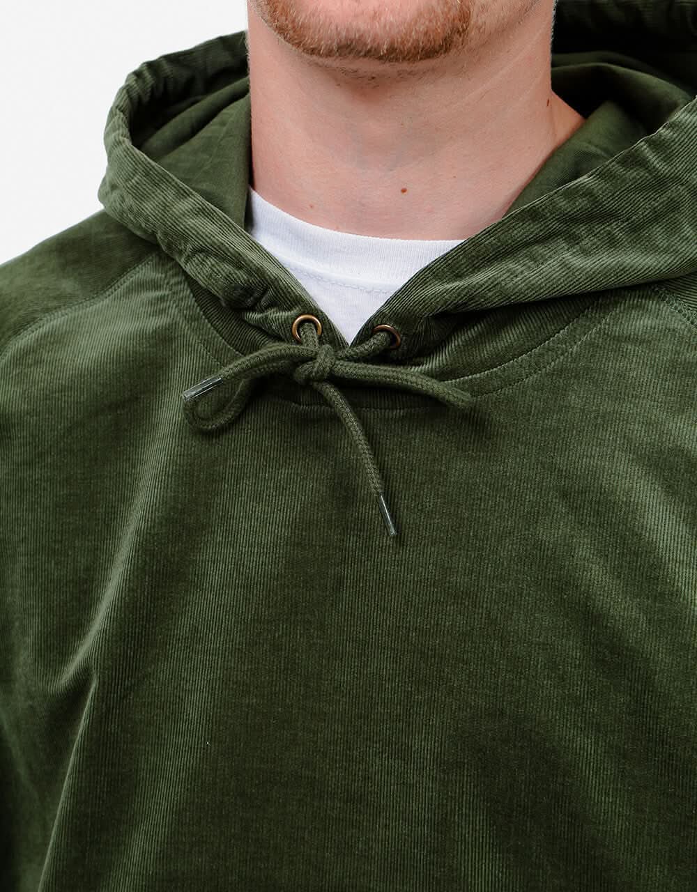 Carhartt WIP Hooded Cord Sweatshirt - Dollar Green/Gold