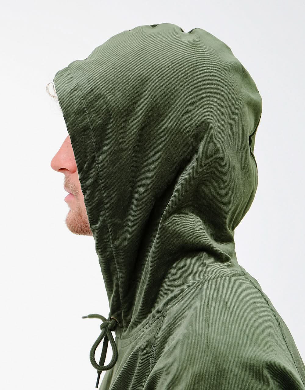 Carhartt WIP Hooded Cord Sweatshirt - Dollar Green/Gold
