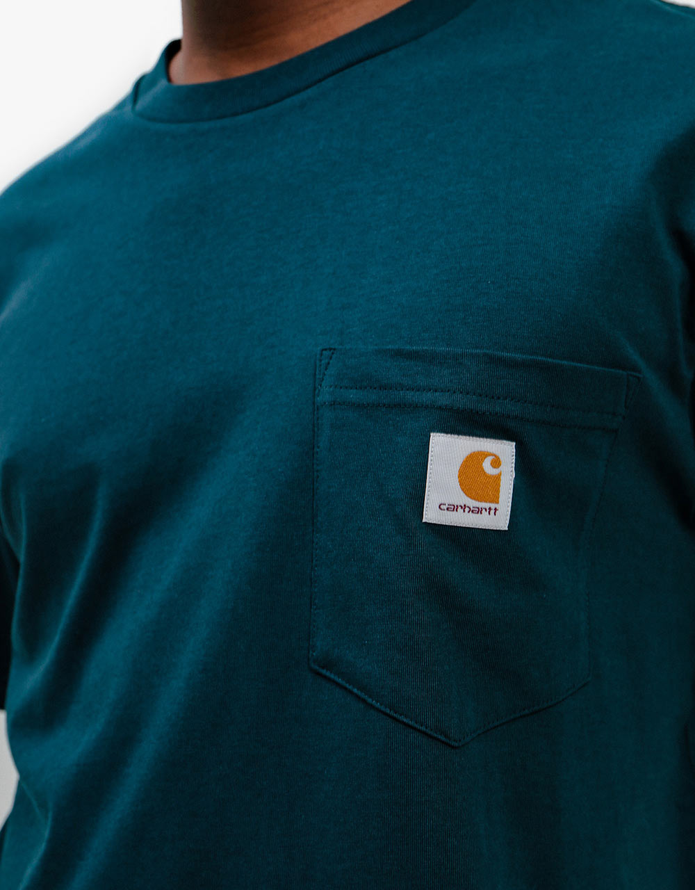 Carhartt WIP S/S Pocket T-Shirt - Deep Lagoon