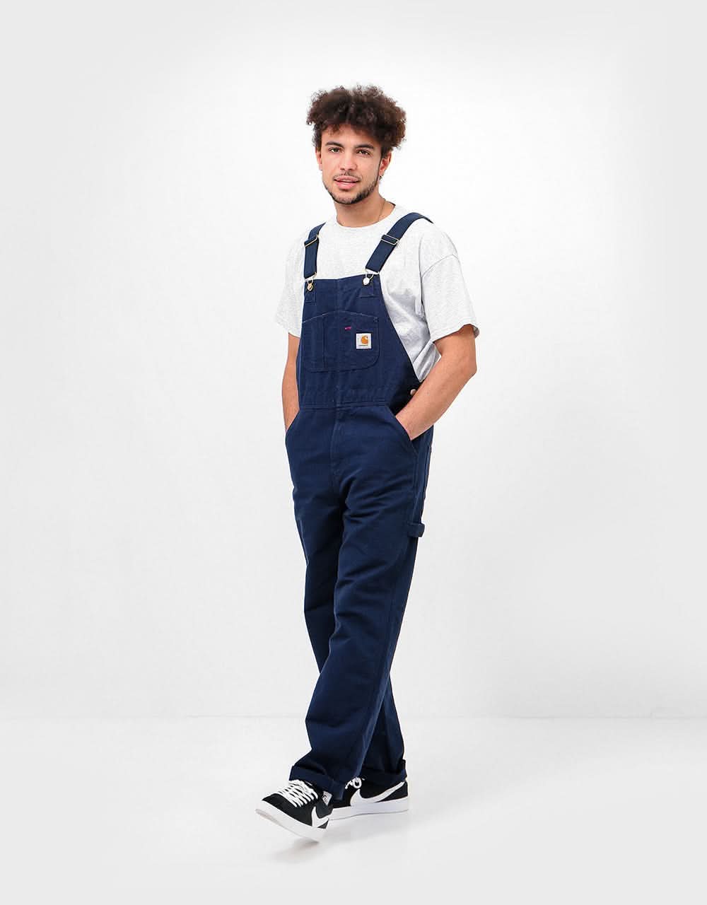 Carhartt WIP Bib Overall - Dark Navy (Rinsed)