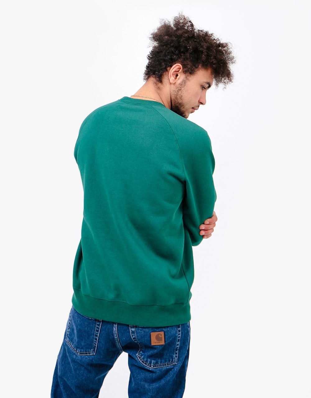 Carhartt WIP Chase Sweatshirt - Treehouse/Gold