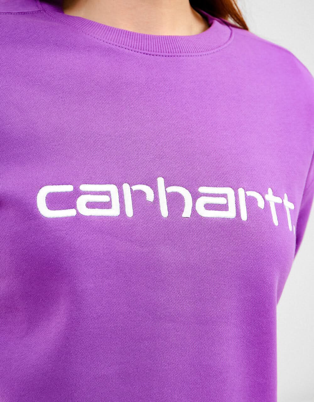 Carhartt WIP Womens Sweatshirt - Aster/White