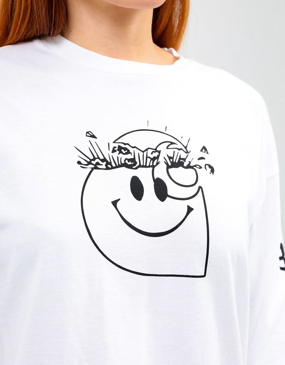 Carhartt WIP Womens L/S Tab T-Shirt - White/Black