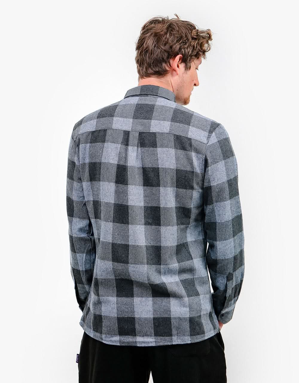 Route One Nevis Flannel Shirt - Black/Black