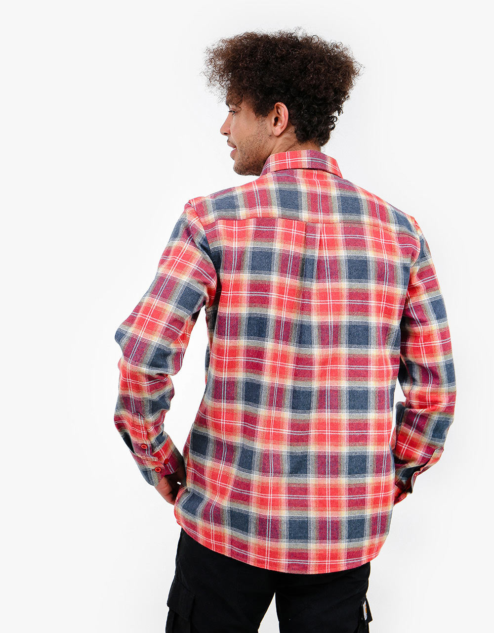 Route One Grasmoor Flannel Shirt - Red/Multi