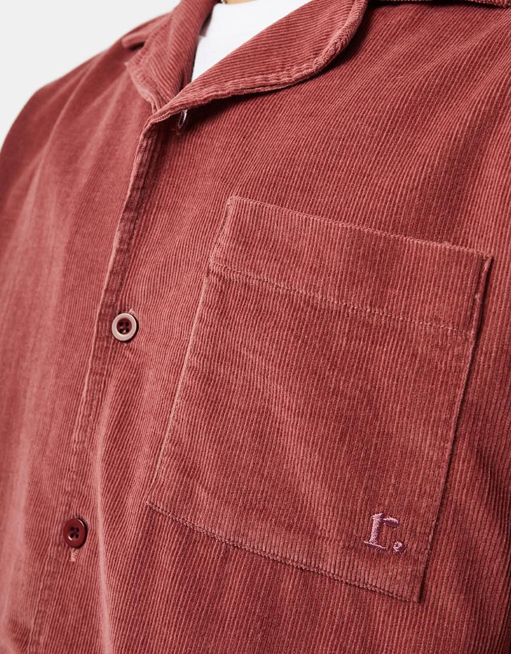 Route One Cord Pool Shirt - Dusty Pink