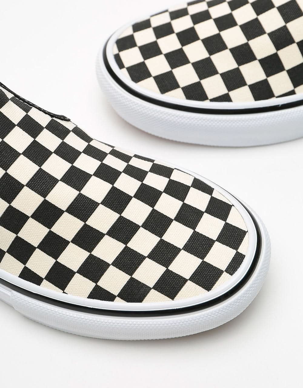 Vans Skate Slip-On Shoes - (Checkerboard) Black/Off White