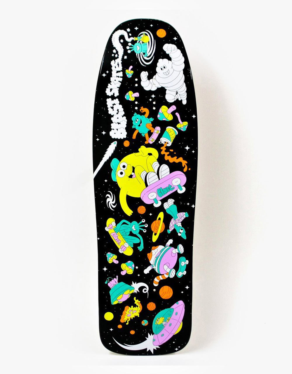 Blast Space Junk Custom Shape Skateboard Deck - 9.75"