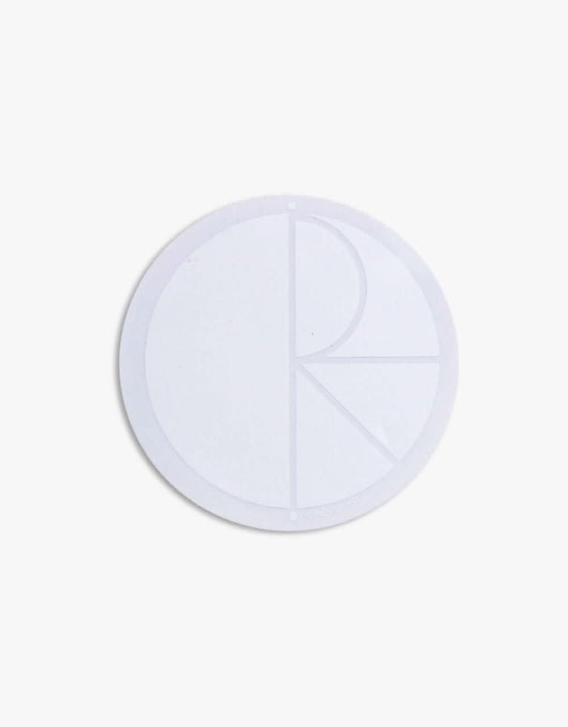 Polar Fill Logo Sticker - White