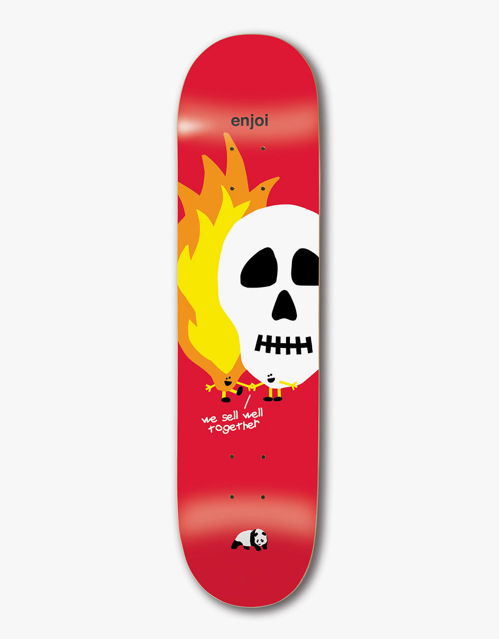 Enjoi Skulls and Flames HYB Skateboard Deck - 8.25"