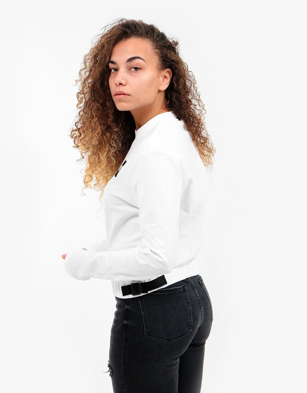 The North Face Womens Black Box L/S Top - TNF White
