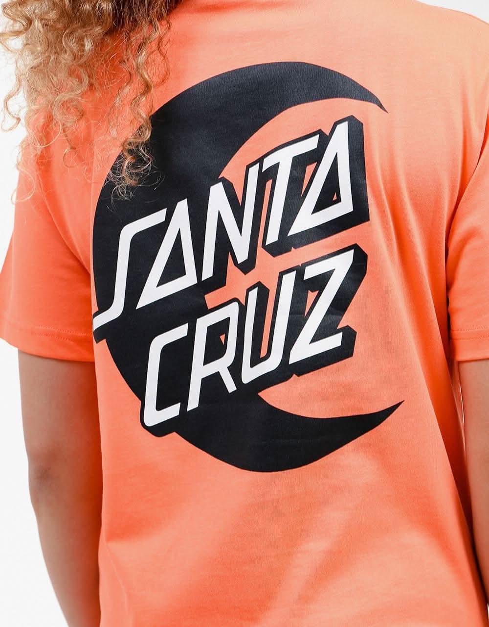 Santa Cruz Womens Moon Dot Mono T-Shirt - Salmon