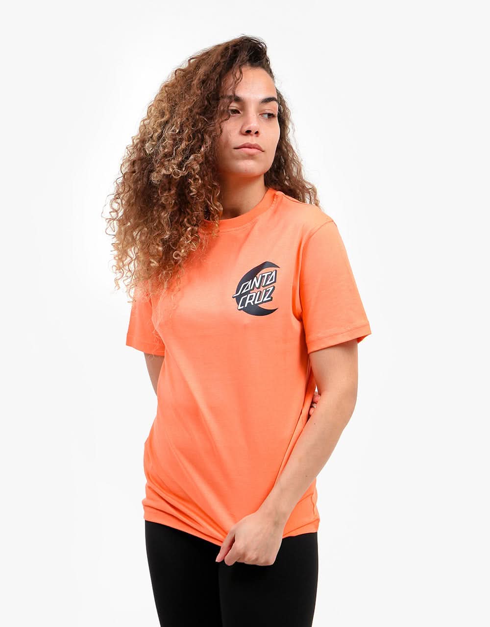 Santa Cruz Womens Moon Dot Mono T-Shirt - Salmon
