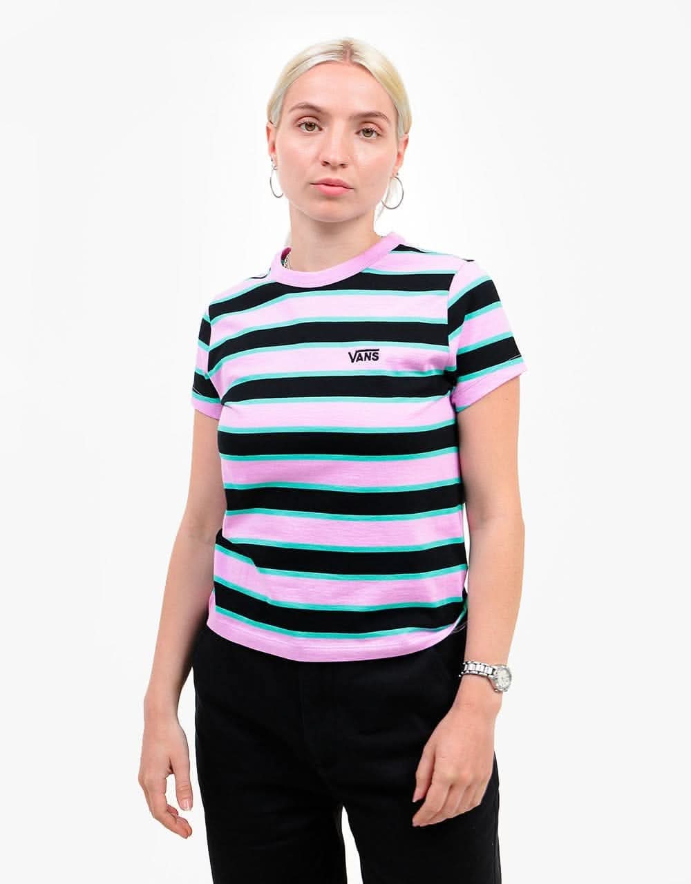 Vans Womens Big Stripe T-Shirt - Black