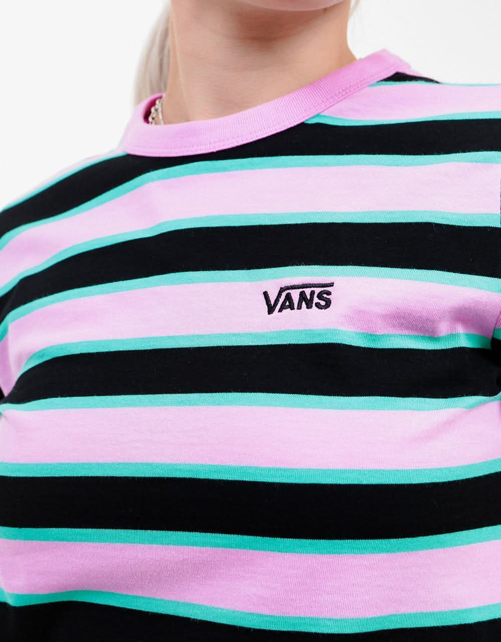 Vans Womens Big Stripe T-Shirt - Black