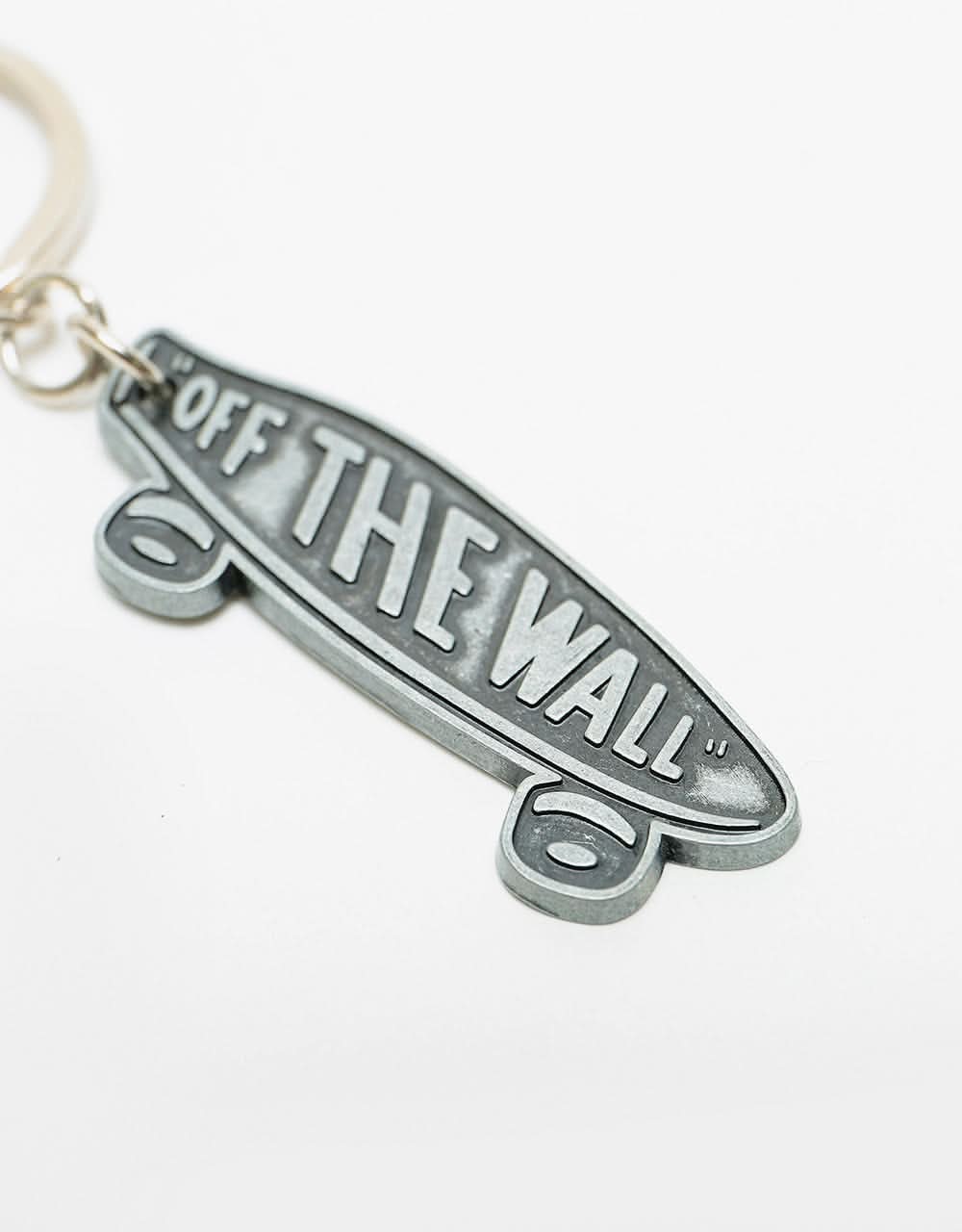Vans Womens Metal Skateboard Keychain - Antique Silver