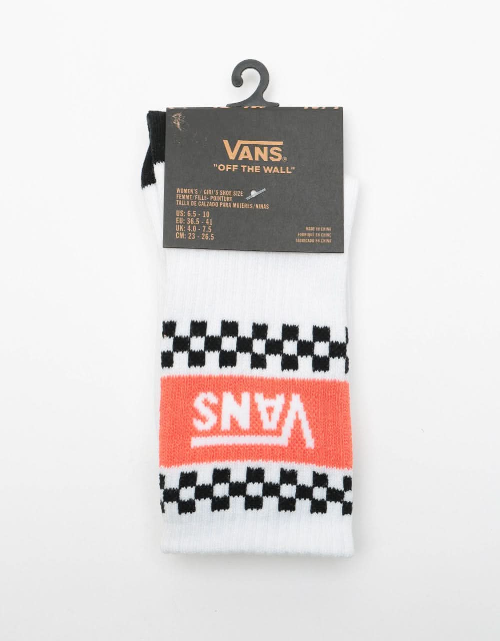 Vans Womens Girl Gang Crew Socks - Hot Coral
