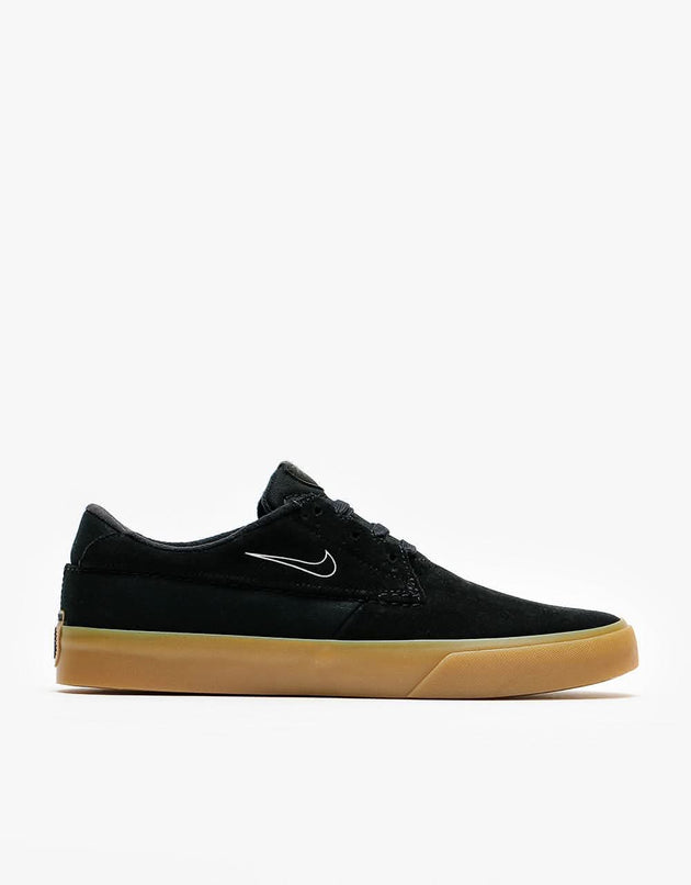 Nike SB Shane Skate Shoes - Black/White-Black-Black