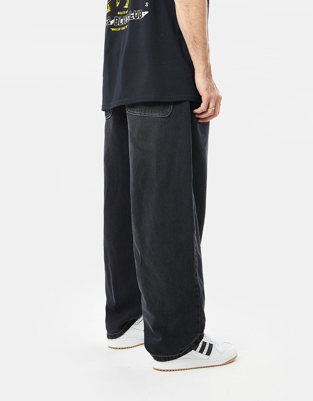 Baggy jeans washed black Clearance