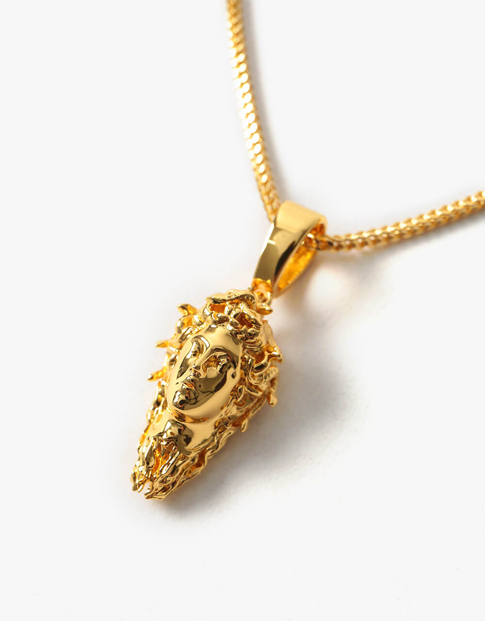 Midvs Co 18K Gold Plated Medusa Necklace - Gold