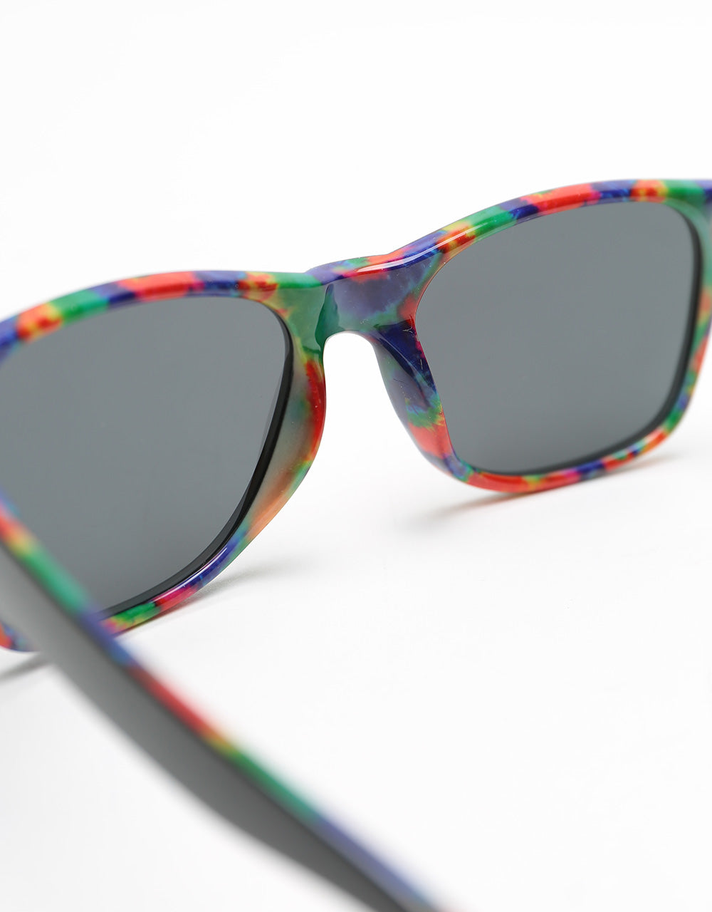 Glassy Sunhater Leonard Polarized Sunglasses - Black/Tie-Dye