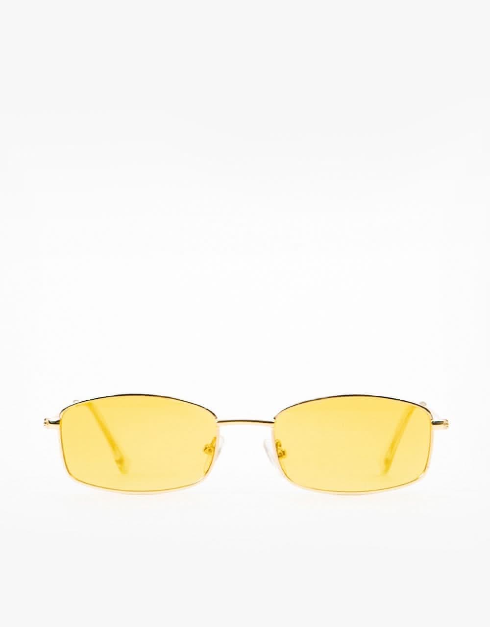 Glassy Sunhater Rae Polarized Sunglasses - Gold/Yellow Lens