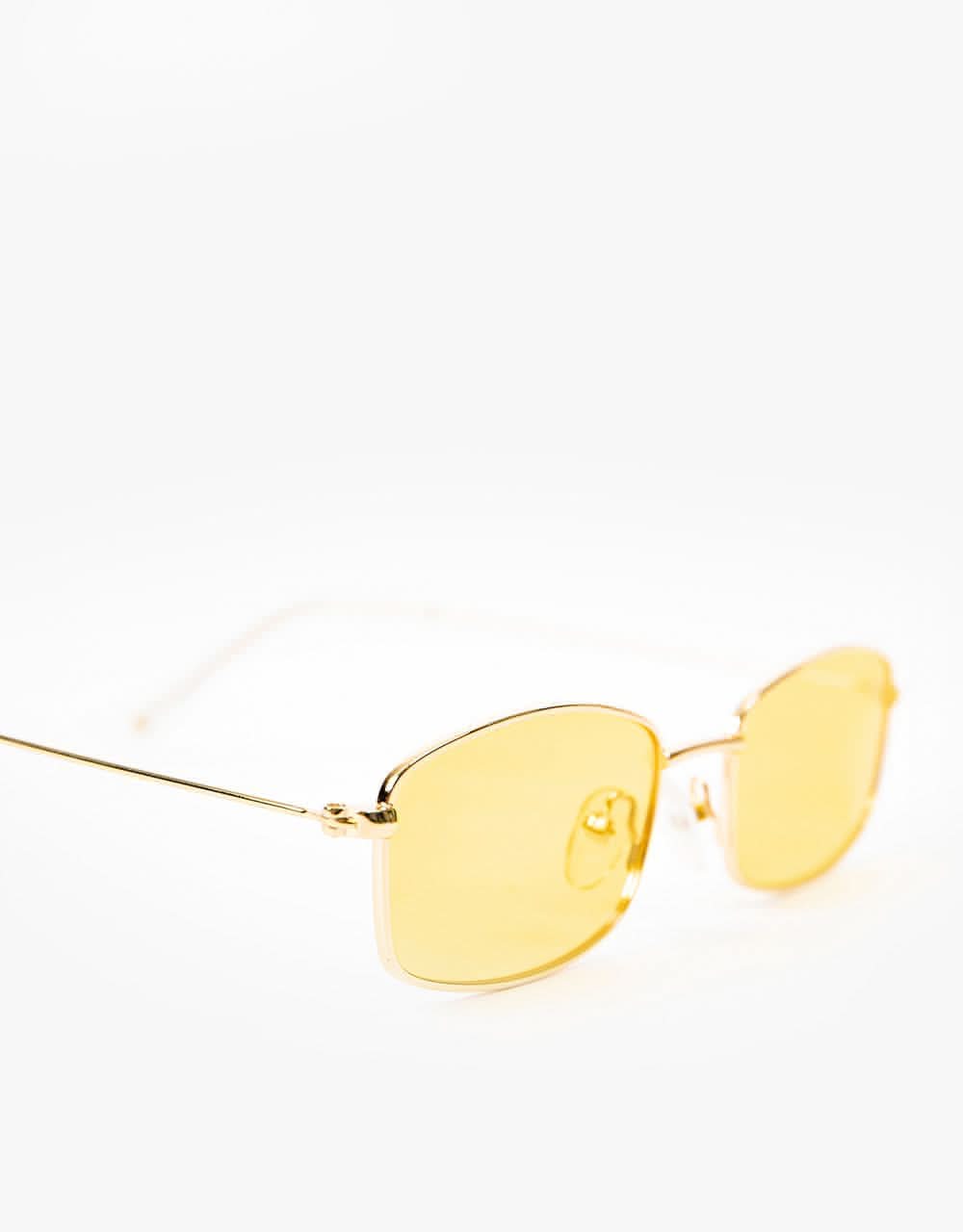 Glassy Sunhater Rae Polarized Sunglasses - Gold/Yellow Lens