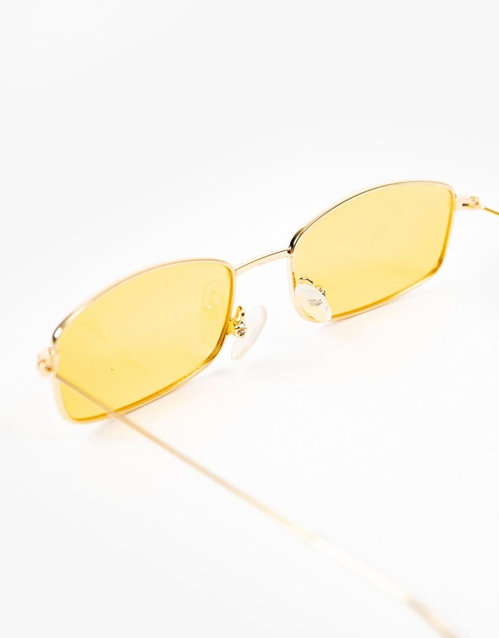 Glassy Sunhater Rae Polarized Sunglasses - Gold/Yellow Lens