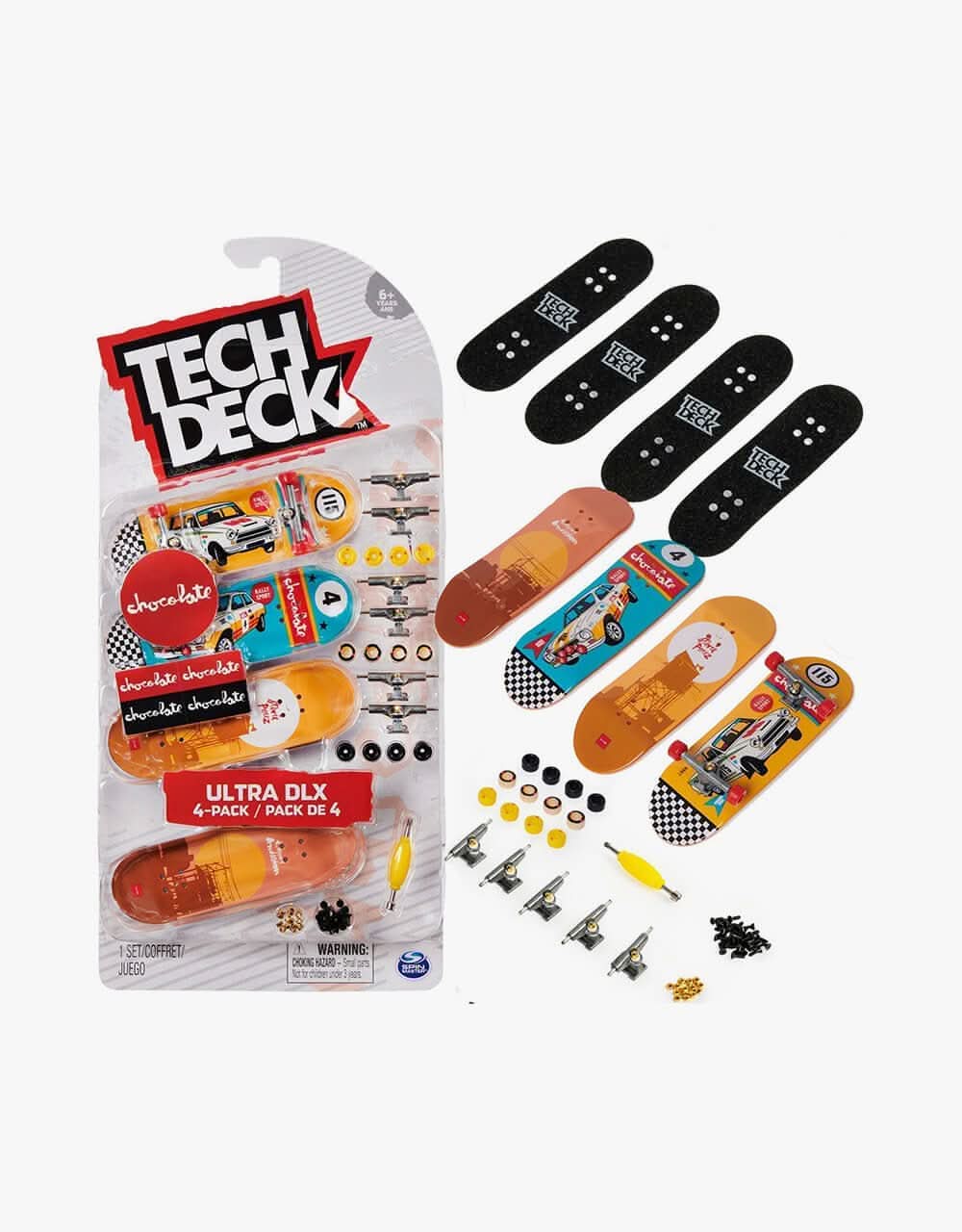 Tech Deck Fingerboard Ultra DLX 4 Pack - Chocolate
