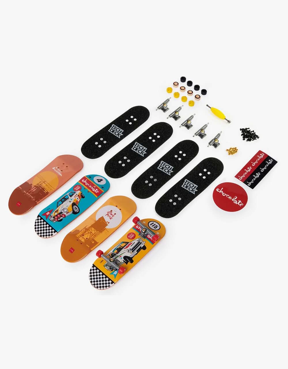 Tech Deck Fingerboard Ultra DLX 4 Pack - Chocolate