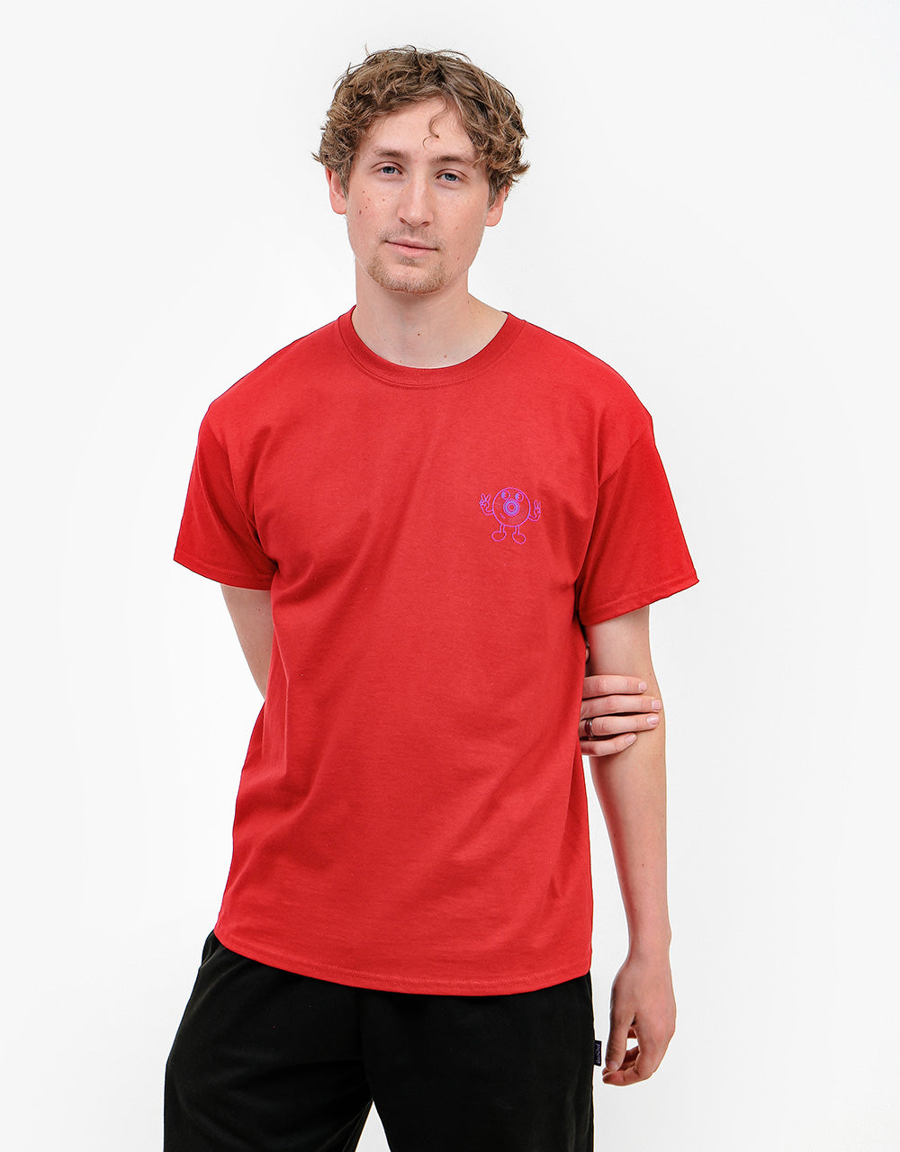 Route One Keep It Wheel T-Shirt - Cherry Red