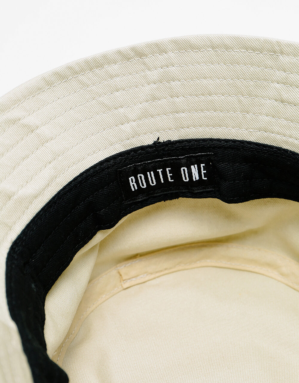Route One Brimmed Bucket Hat - Stone