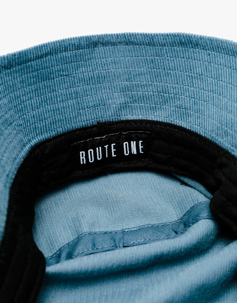 Route One Script Cord Bucket Hat - Air Force Blue