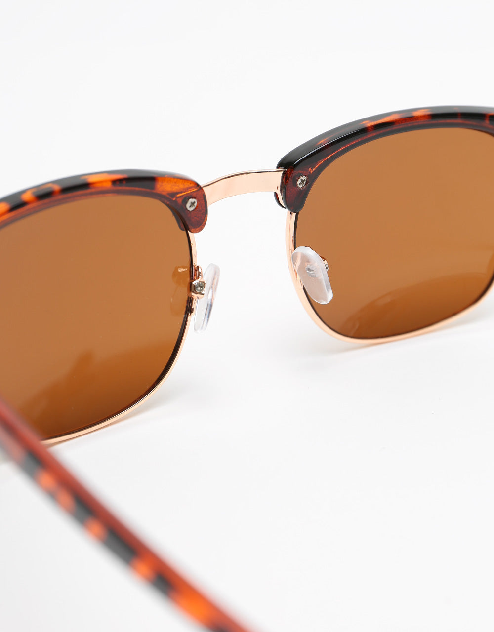 Route One New Clubmaster Sunglasses - Tortoise Brown Lens