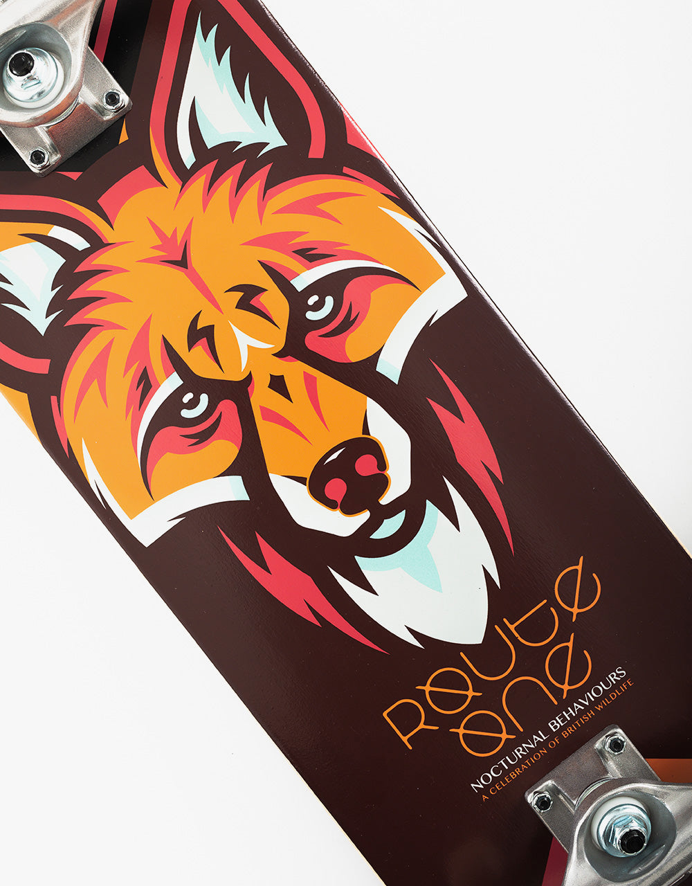 Route One Nocturnal Behaviours 'Fox' Complete Skateboard - 8"