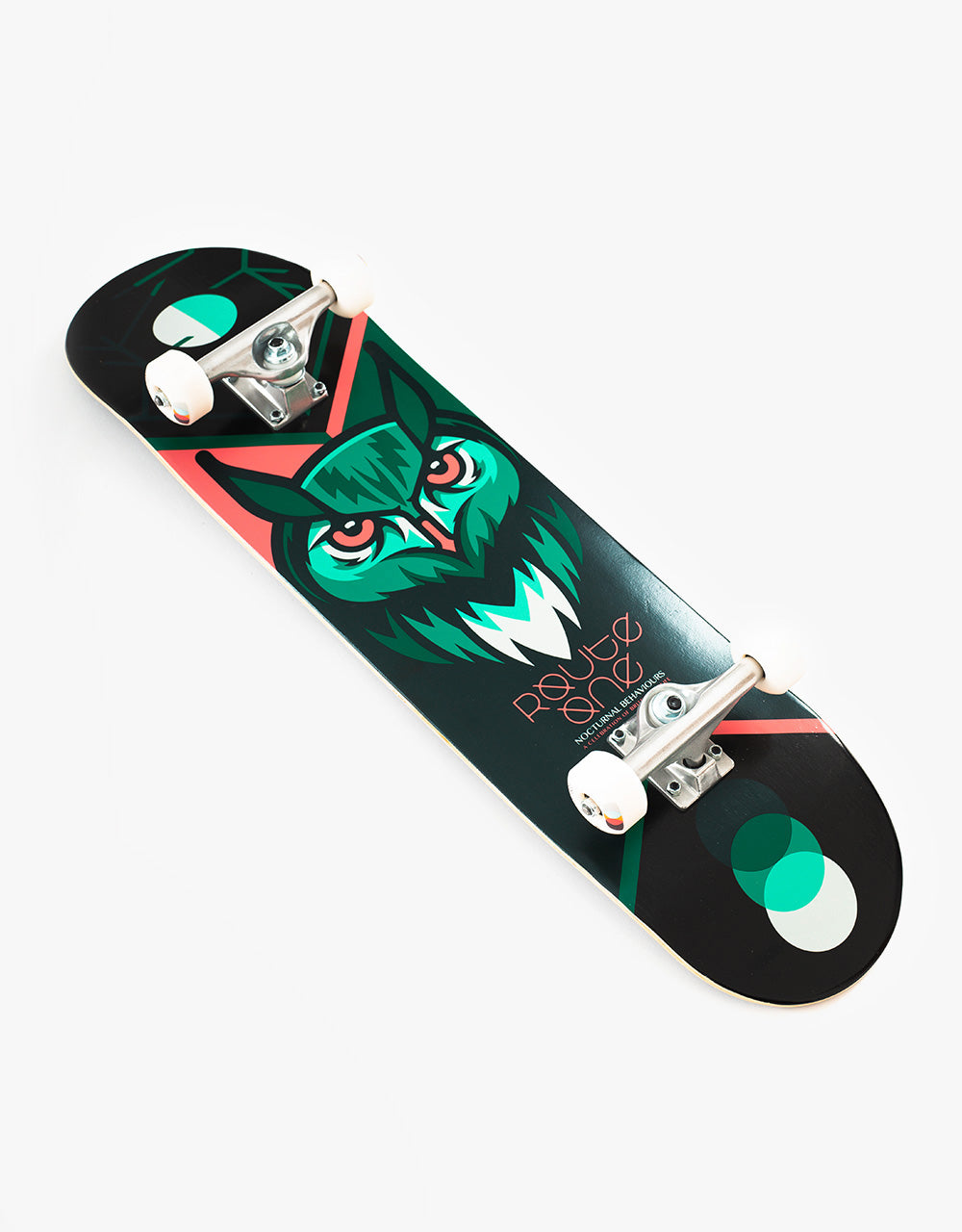 Route One Nocturnal Behaviours 'Owl' Complete Skateboard - 8.25"