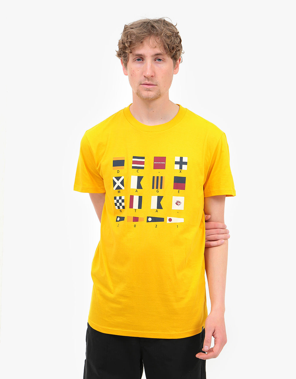 DC x Magenta Flags T-Shirt - Golden Rod