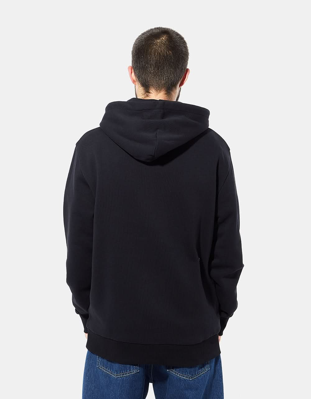 Hooded script embroidery sweatshirt Clearance