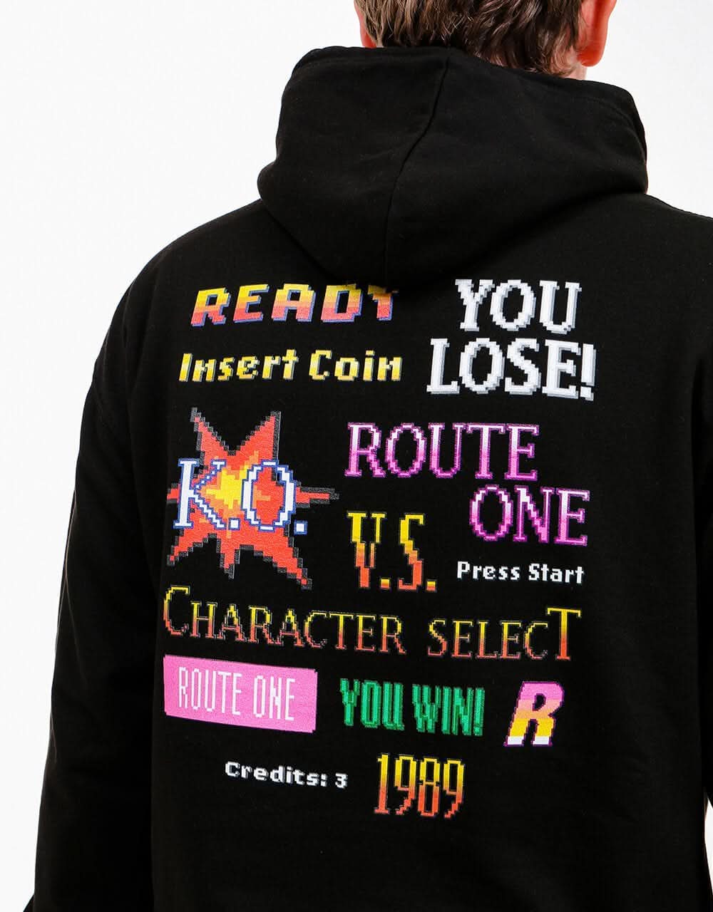Route One R-Cade Pullover Hoodie - Black