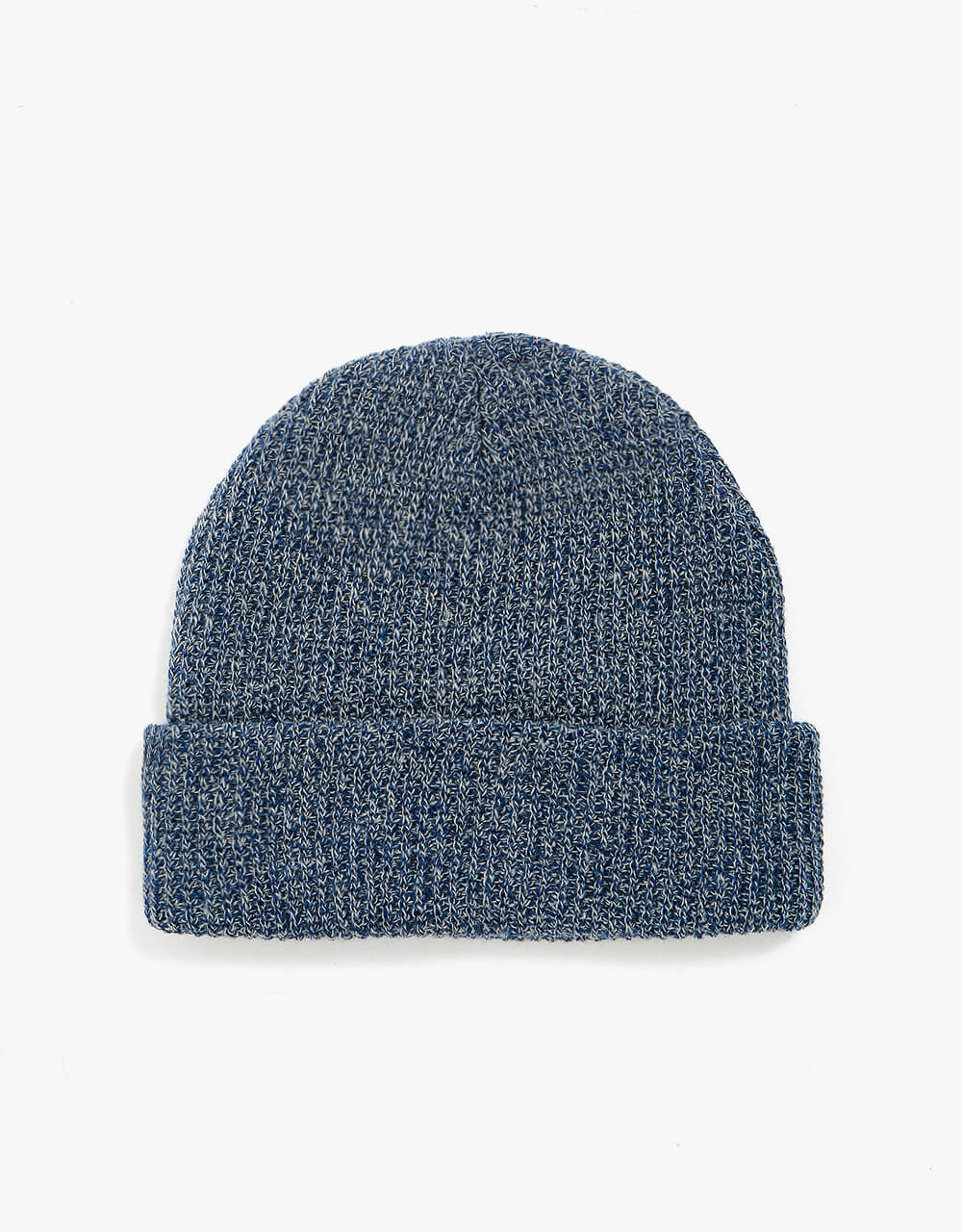 Route One Fisherman Beanie - Heather Blue