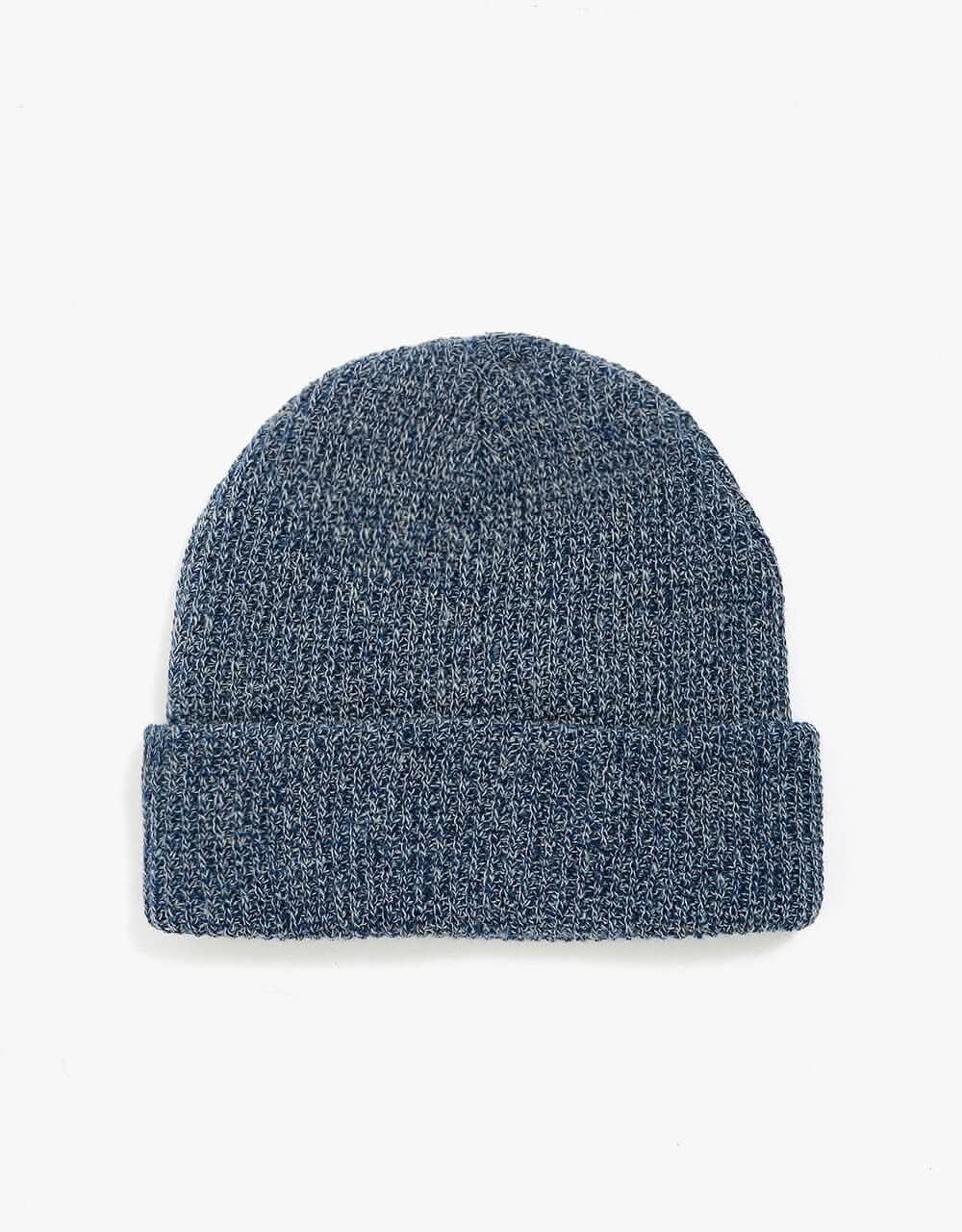 Route One Fisherman Beanie - Heather Blue