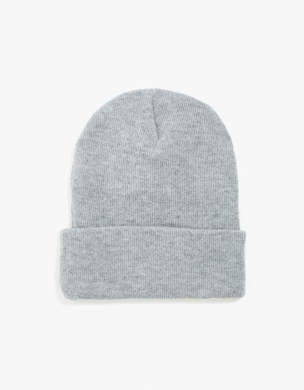 Route One Recycled NY Cuff Beanie - Heather Grey