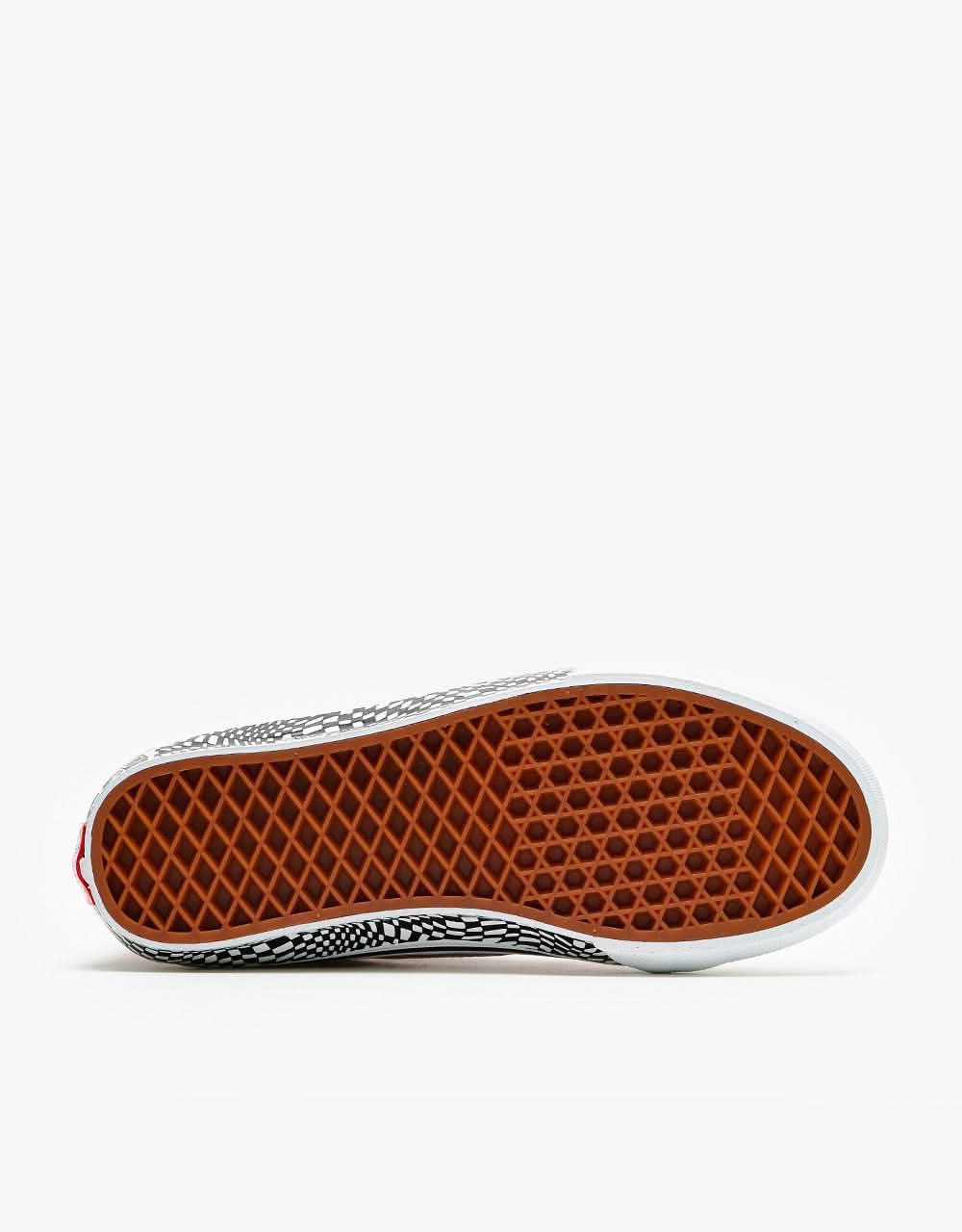 Vans Skate Sk8-Hi Reissue Skate Shoes - (Grosso) '84 Black/Red Check