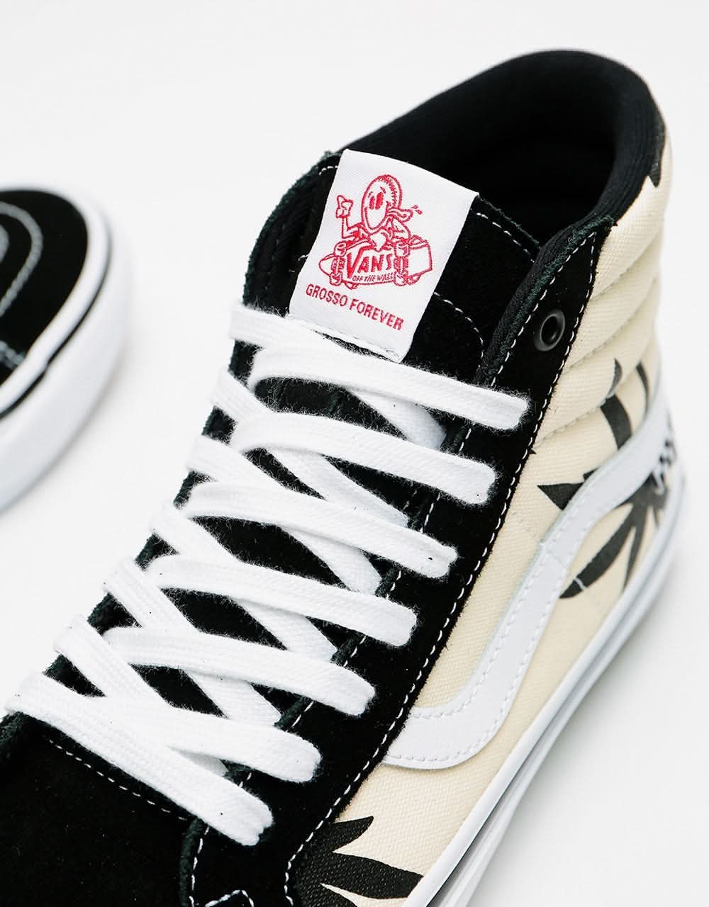 Vans Skate Sk8-Hi Reissue Skate Shoes - (Grosso) '84 Black/Palms