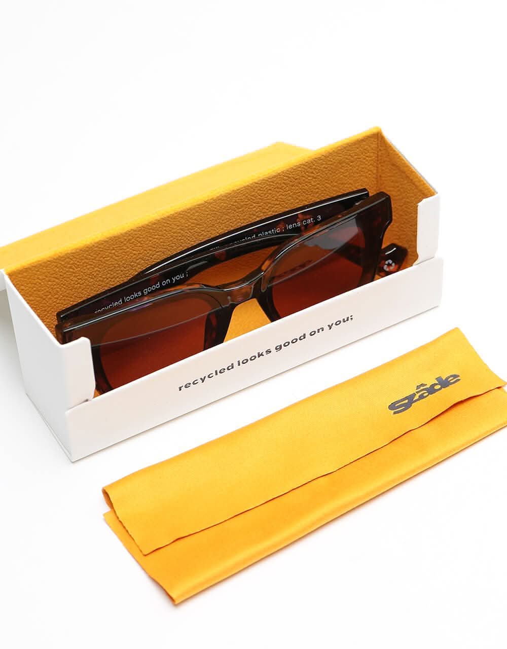 Szade Ellis Recycled Sunglasses - Blackberry/Charcoal