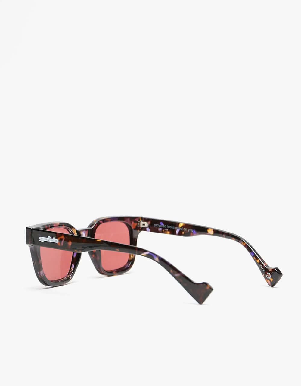 Szade Ellis Recycled Sunglasses - Blackberry/Charcoal