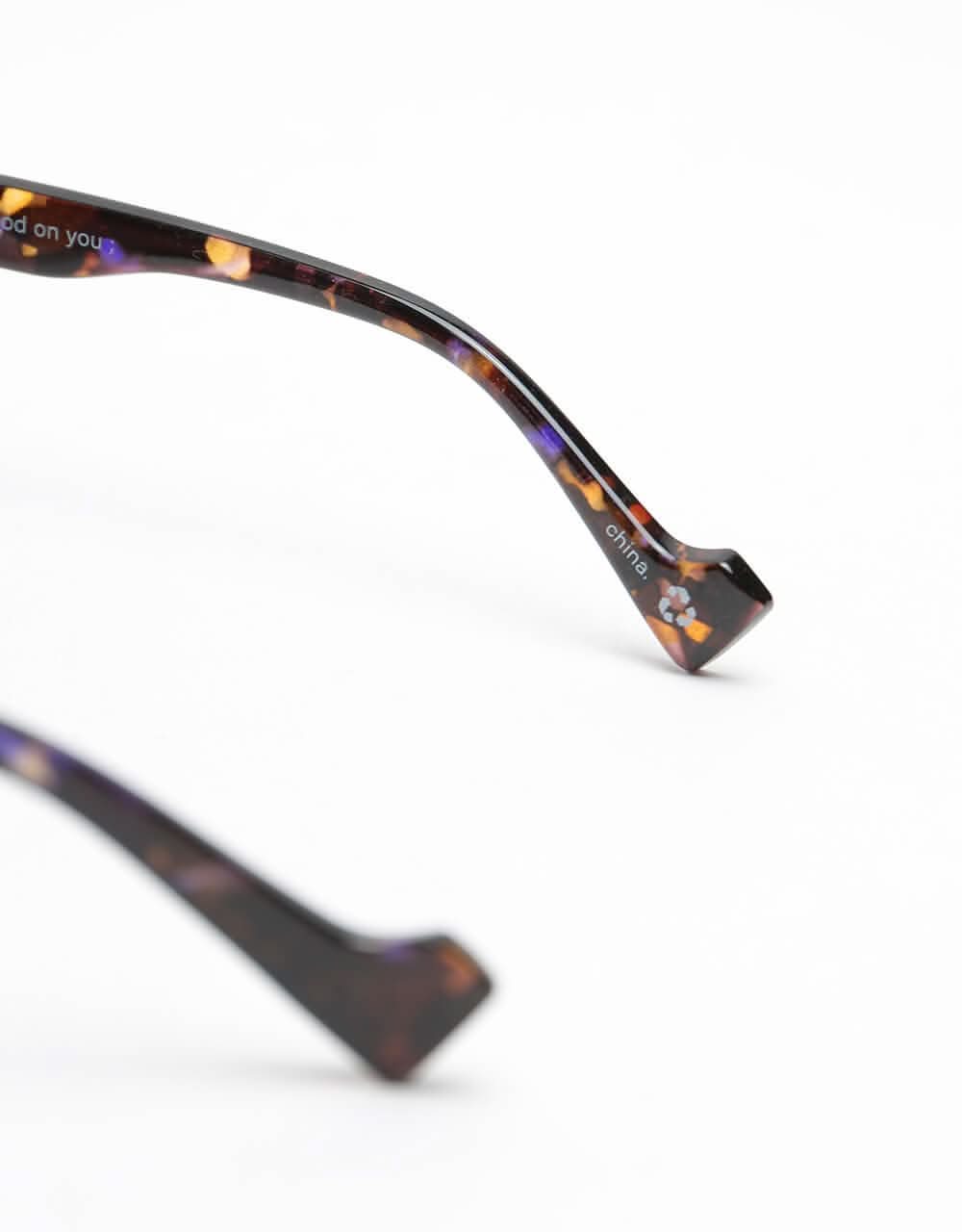 Szade Ellis Recycled Sunglasses - Blackberry/Charcoal