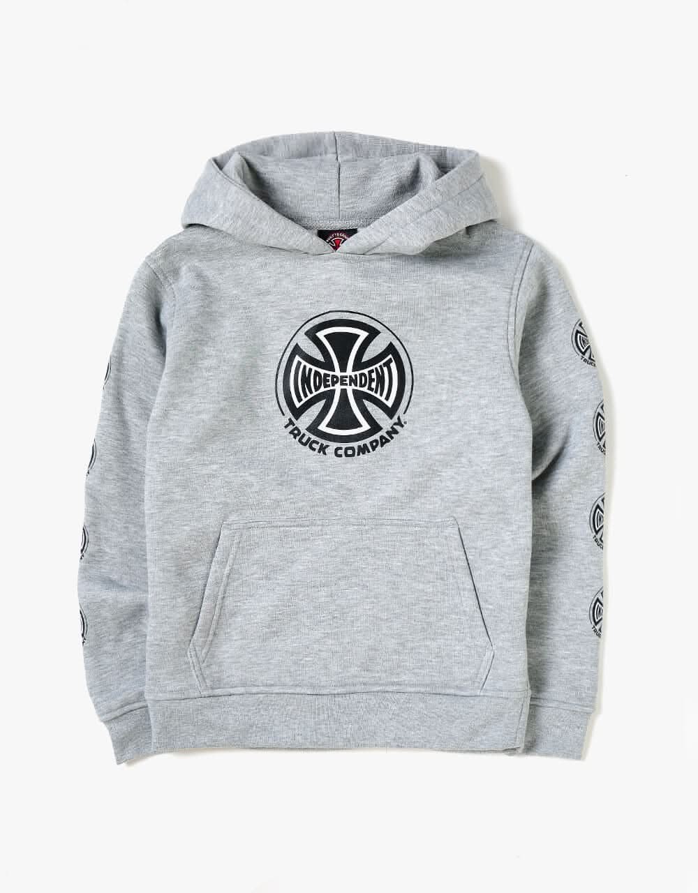 Independent Truck Co. Sleeve Kids Pullover Hoodie - Heather Grey