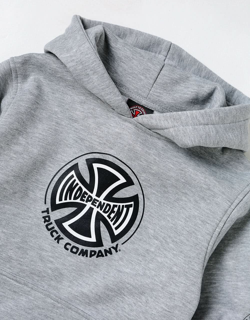 Independent Truck Co. Sleeve Kids Pullover Hoodie - Heather Grey